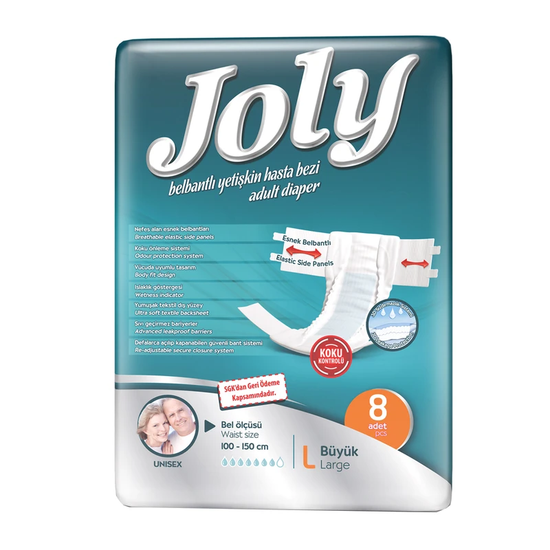 پوشینه چسبی بزرگسال10 عددی  جولی سایز بزرگ L