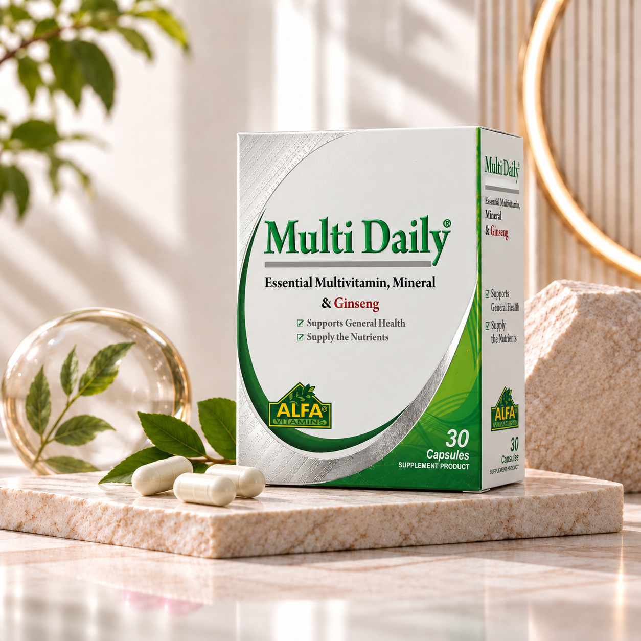 کپسول مولتی دیلی آلفا ویتامینز بسته 30 عددی